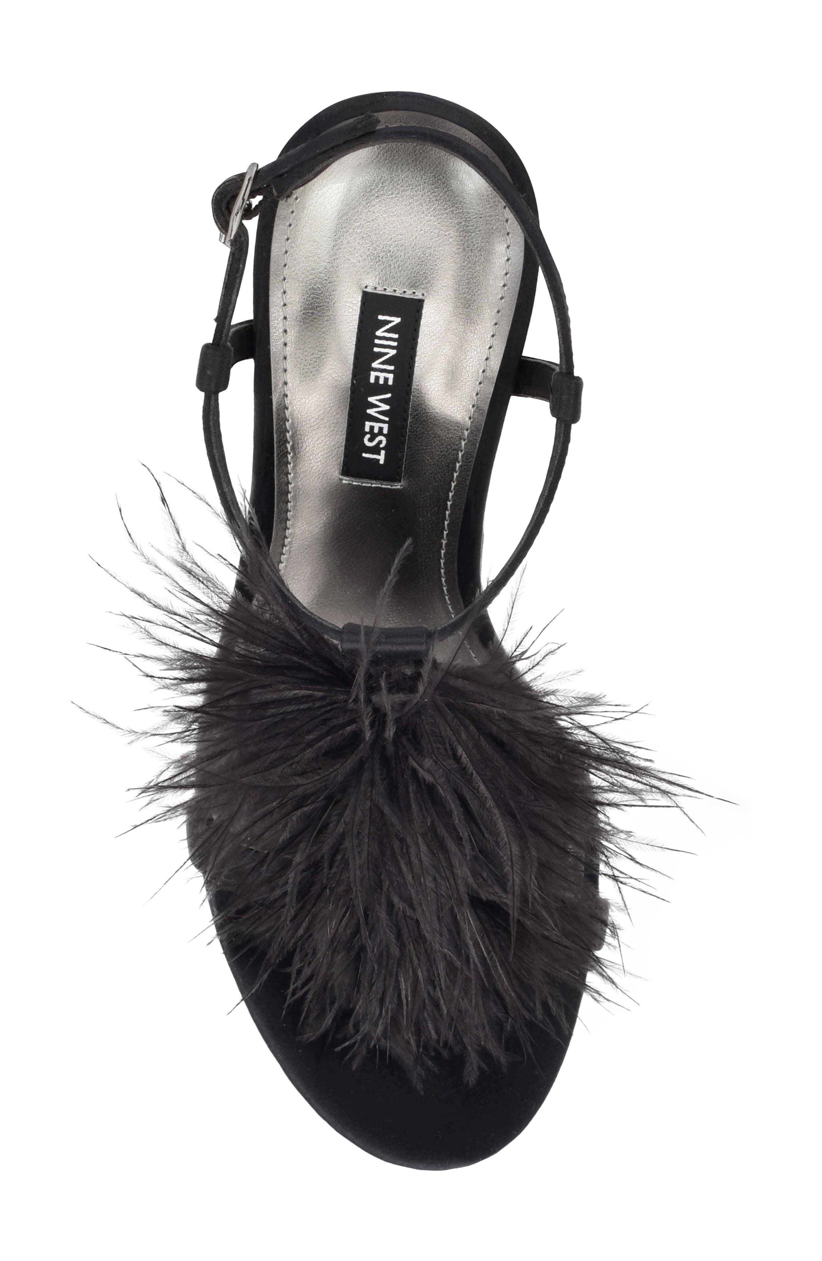 Nine West Million Feather Sandal, Alternate, color, 