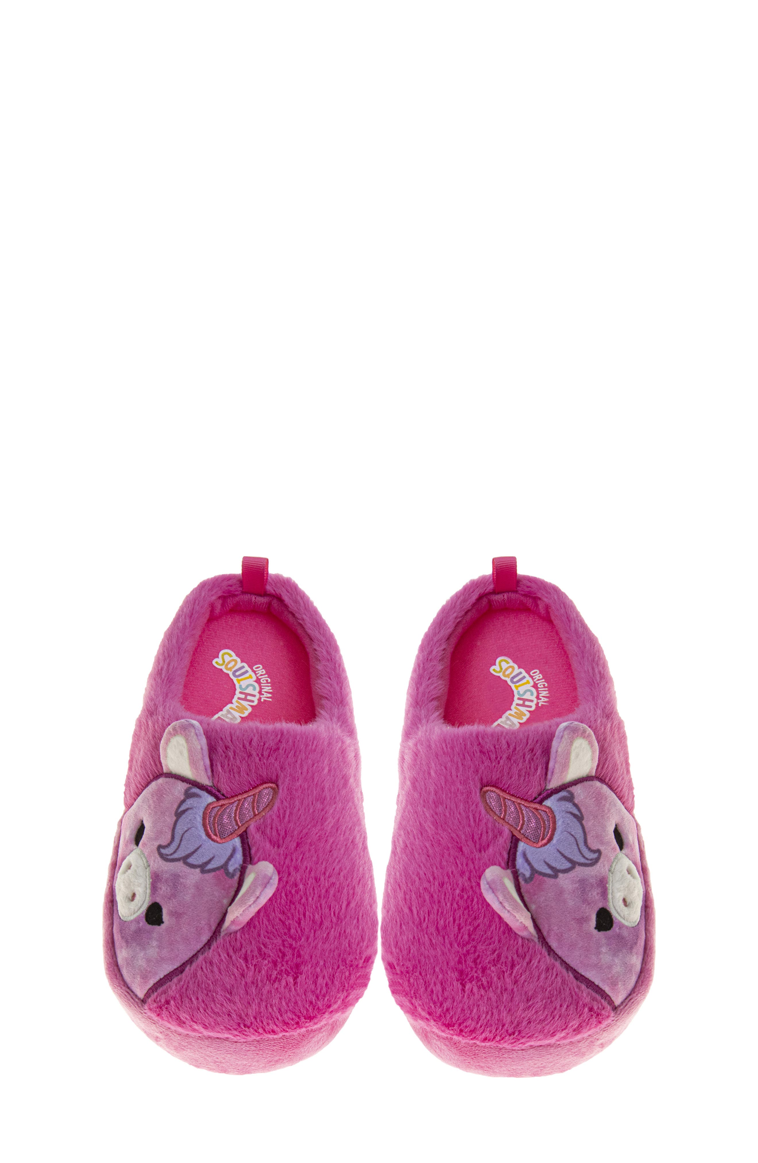 JOSMO Kids' Squishmallows Lola the Unicorn Slipper, Alternate, color, Pink/ Purple
