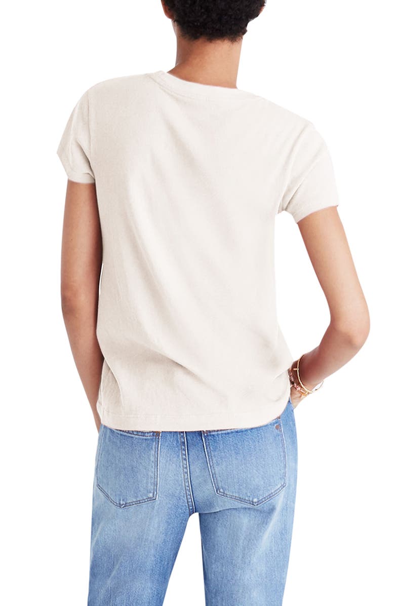 Madewell Rivet & Thread Shrunken T-Shirt, Alternate, color, 