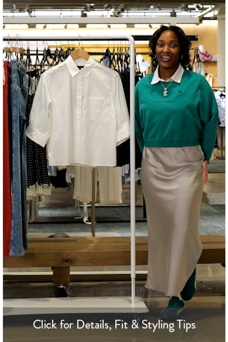Lucia Poplin Button-Up Shirt video