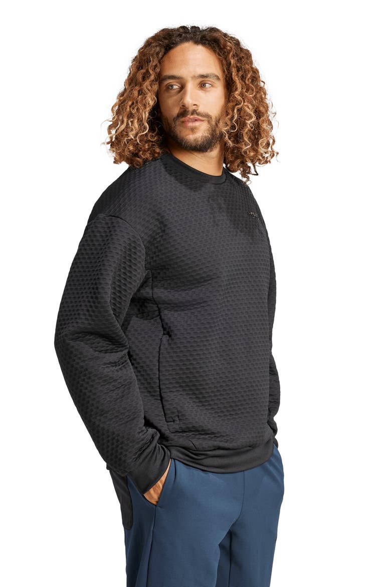 Crewneck Sweatshirt, Alternate, color, BLACK
