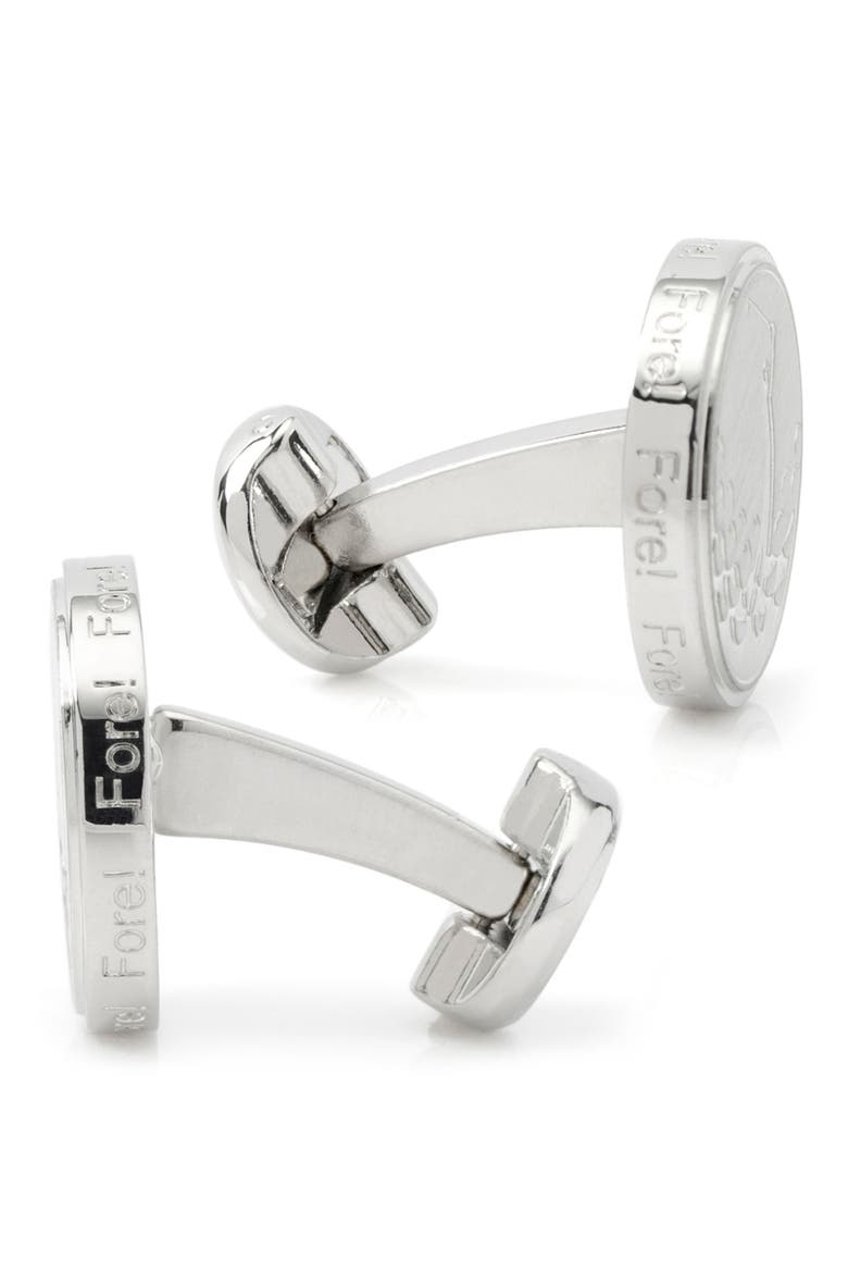 Fore Cuff Links, Alternate, color, SILVER