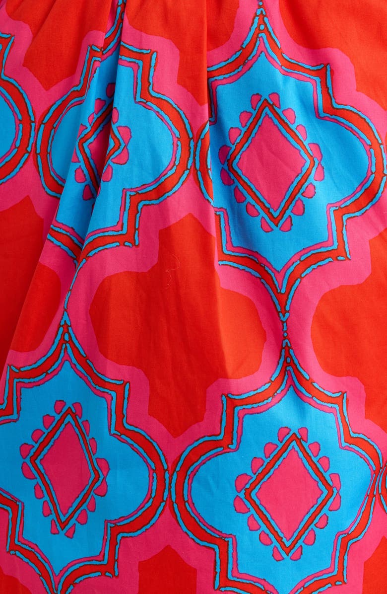 SUGARLIPS Devany Melia High Waist Shorts, Alternate, color, Red-Blue-Mul