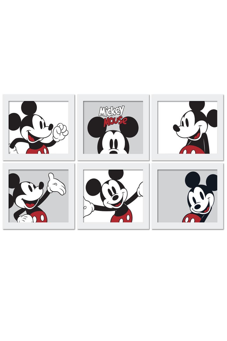 Disney Baby Mickey Mouse Unframed Nursery/Child Wall Art, Alternate, color, Multicolor