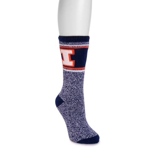 Muk Luks Gameday Heat Retainer Socks In Blue