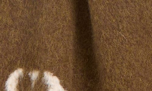 Ami Alexandre Mattiussi Ami Paris Laine Scarf In Brown