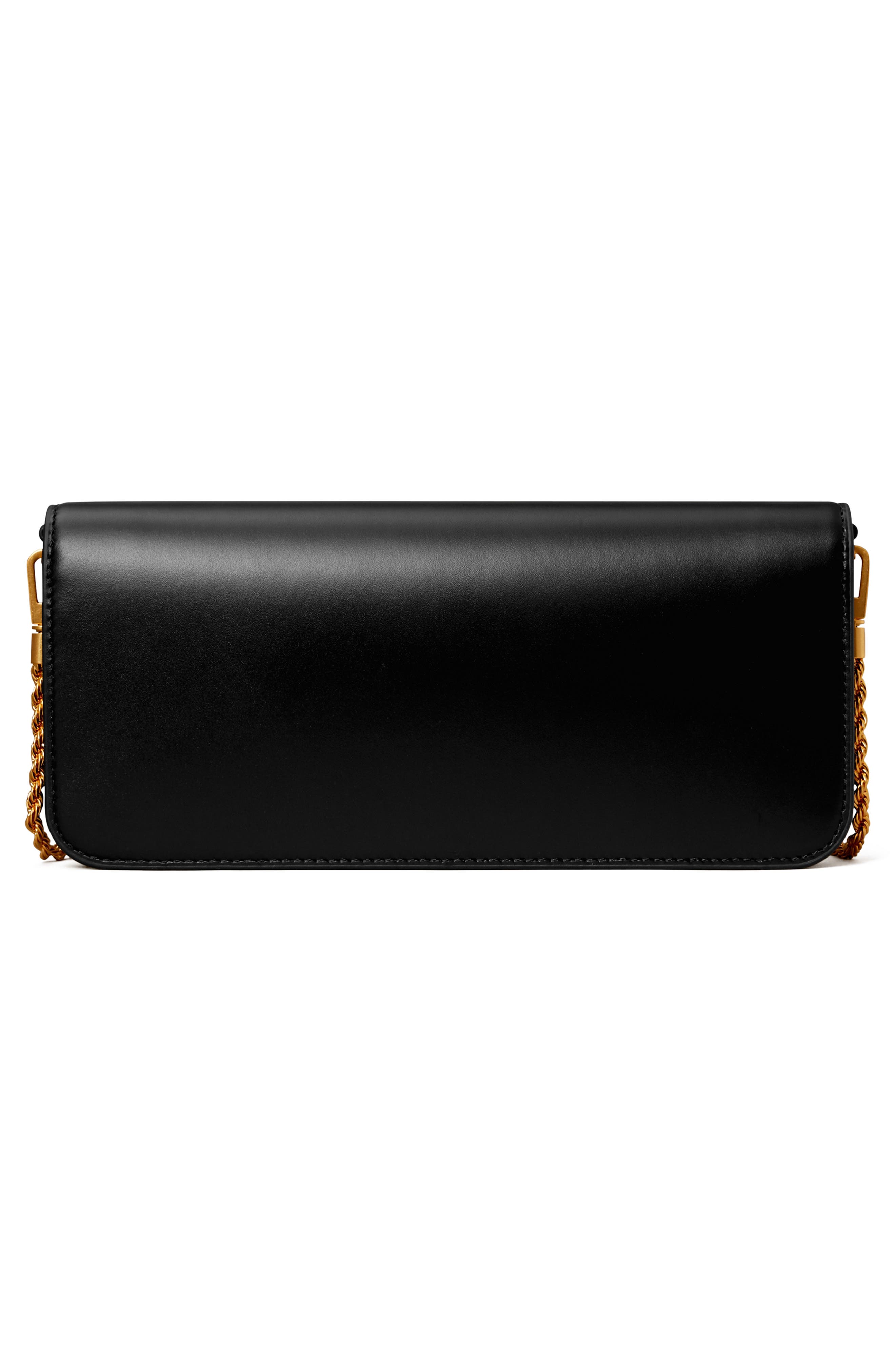 Tory Burch Eleanor Leather Clutch, Alternate, color, 