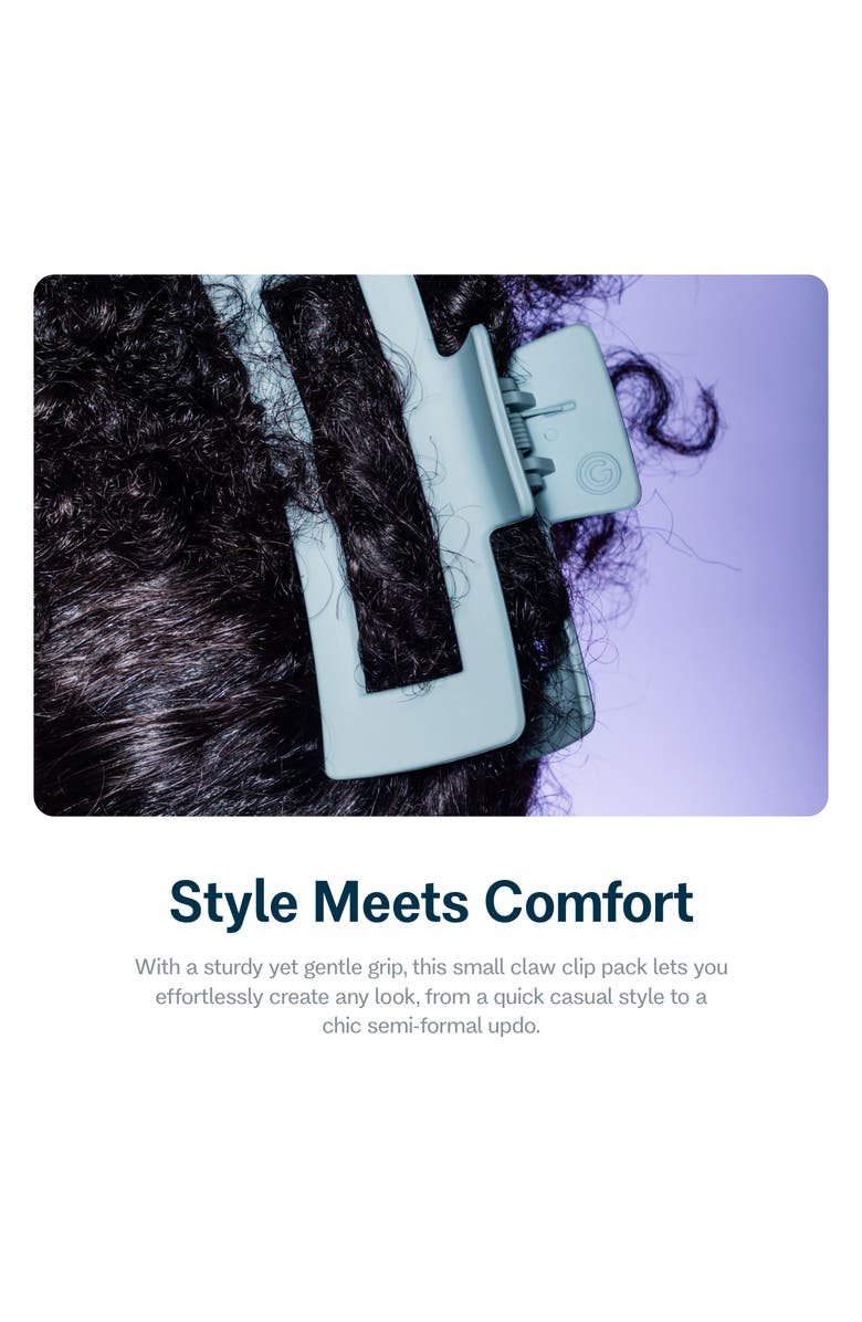 Gimme Beauty Rectangle Claw Clip, Alternate, color, Blue