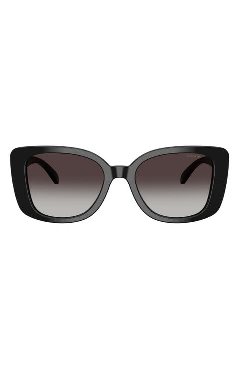 52mm Gradient Square Sunglasses