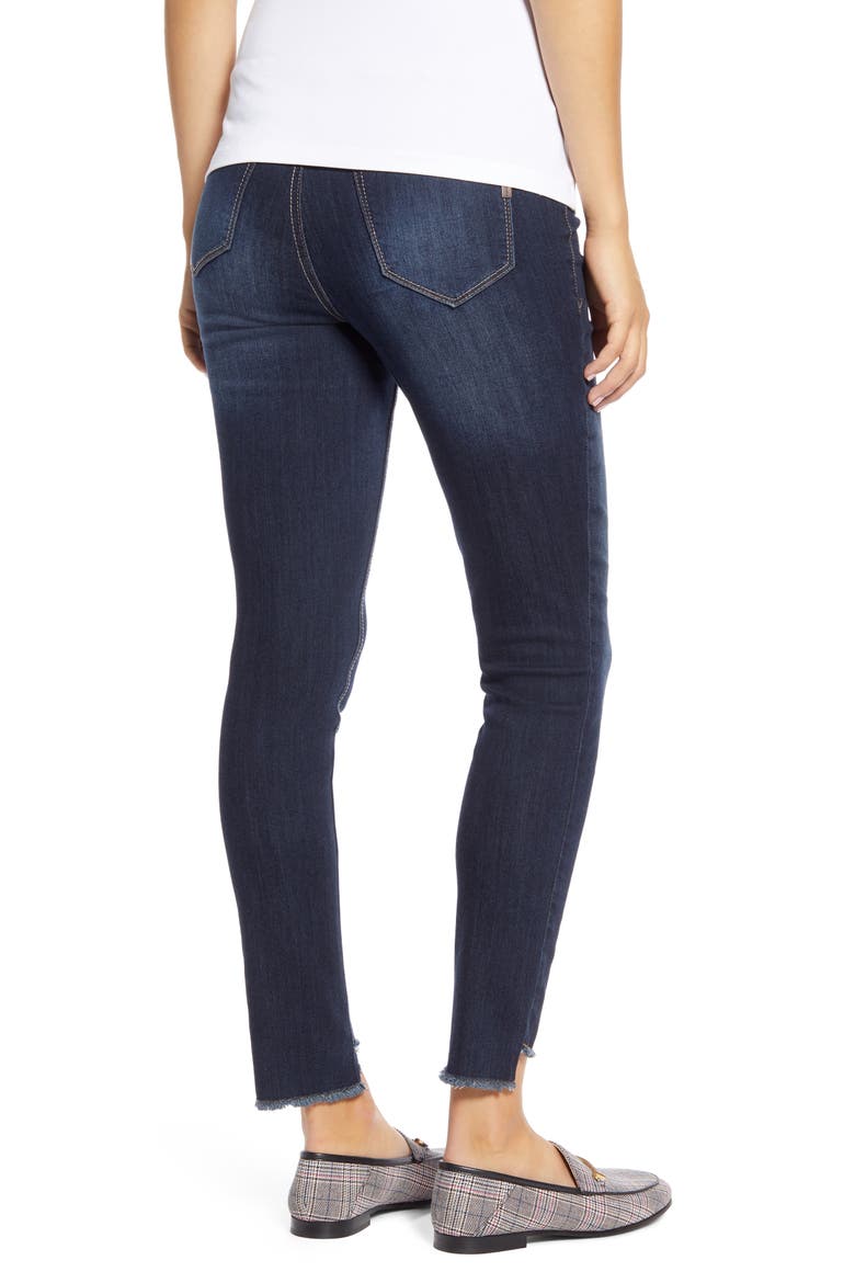 Step Hem Skinny Maternity Jeans, Alternate, color, RAQUEL