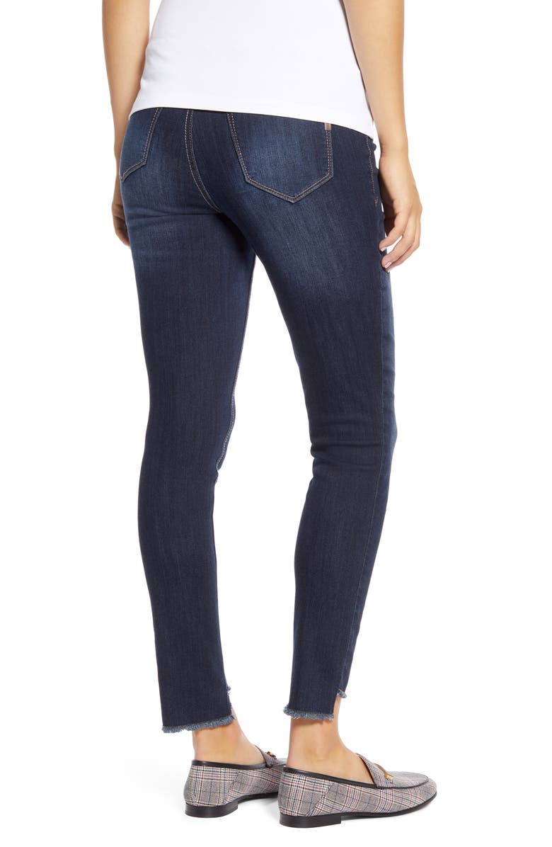 1822 Denim Step Hem Skinny Maternity Jeans, Alternate, color,