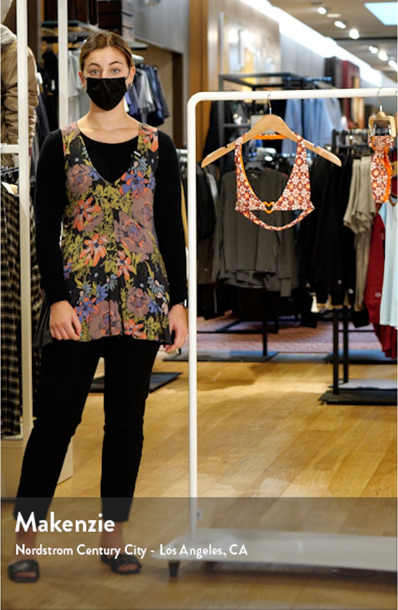 Eden Floral Bikini Top, sales video thumbnail