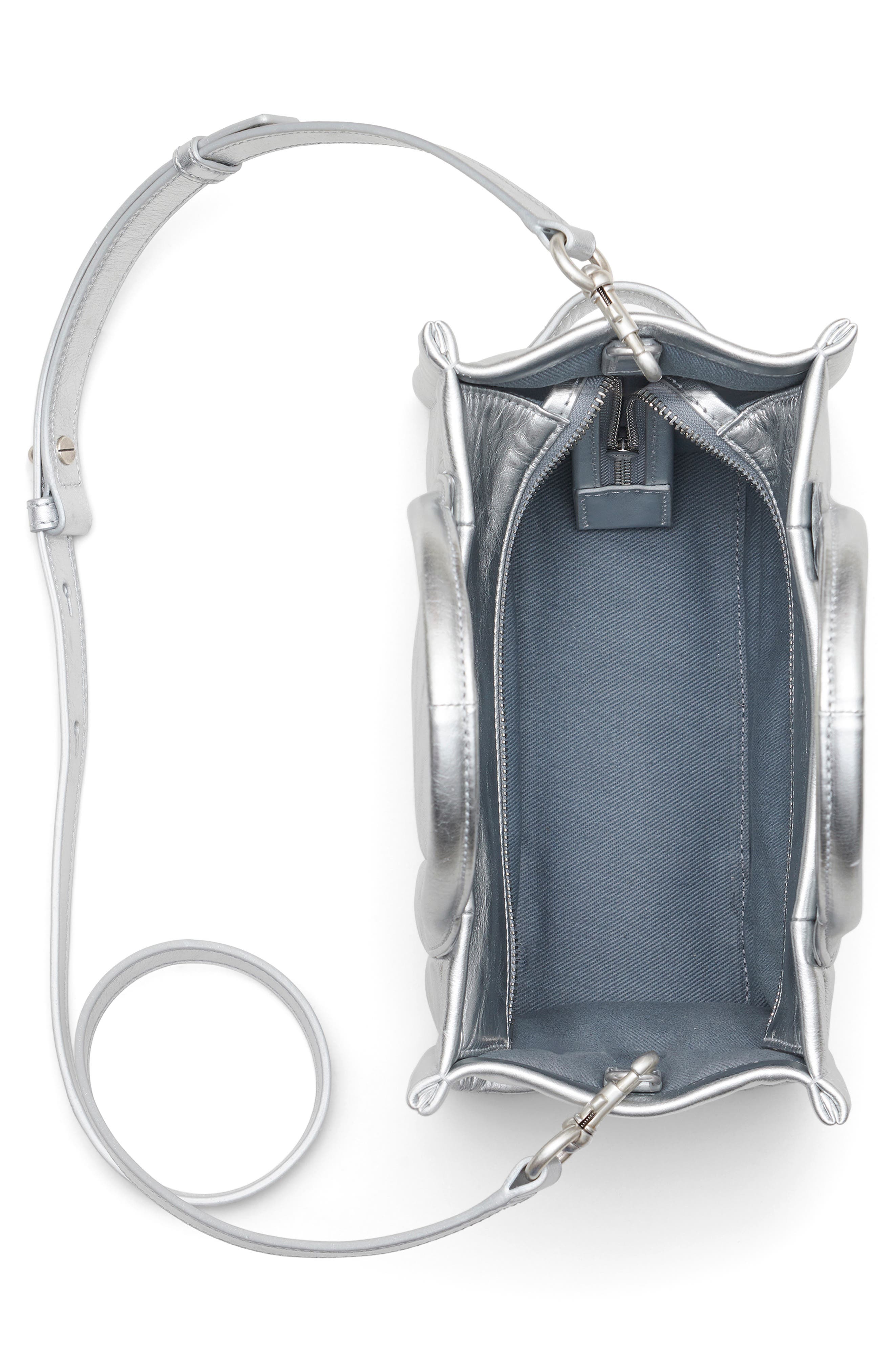 Marc Jacobs The Small Metallic Leather Tote, Alternate, color, 