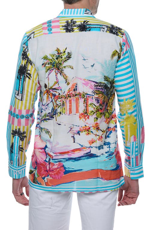 Ranee's Ranees Linen & Cotton Long Sleeve Resort Shirt