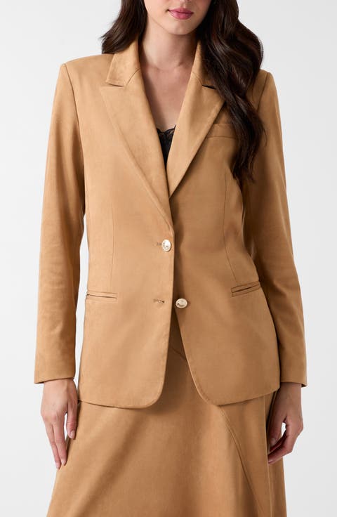 Mia Faux Suede Blazer
