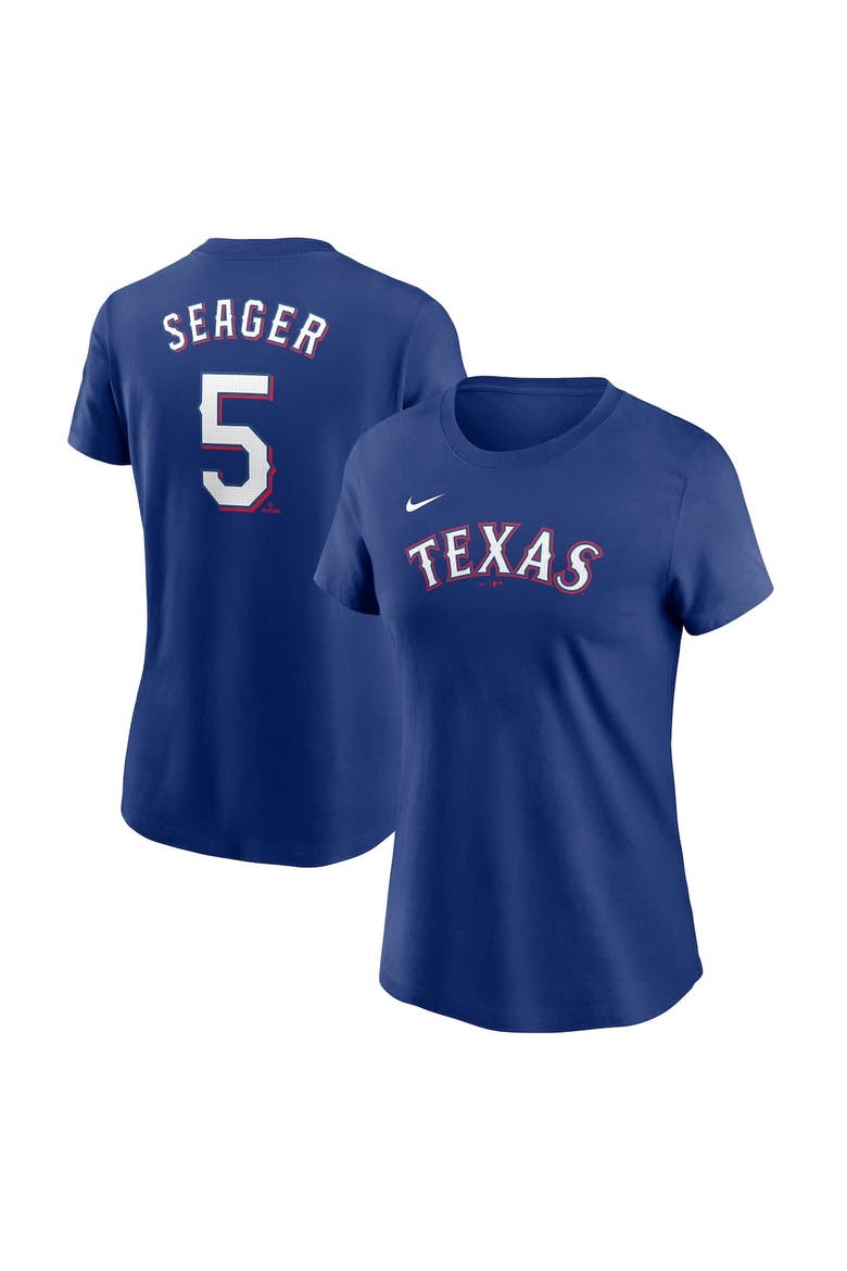 Women's Nike Corey Seager Royal Texas Rangers Fuse Name & Number T-Shirt, Alternate, color, Royal