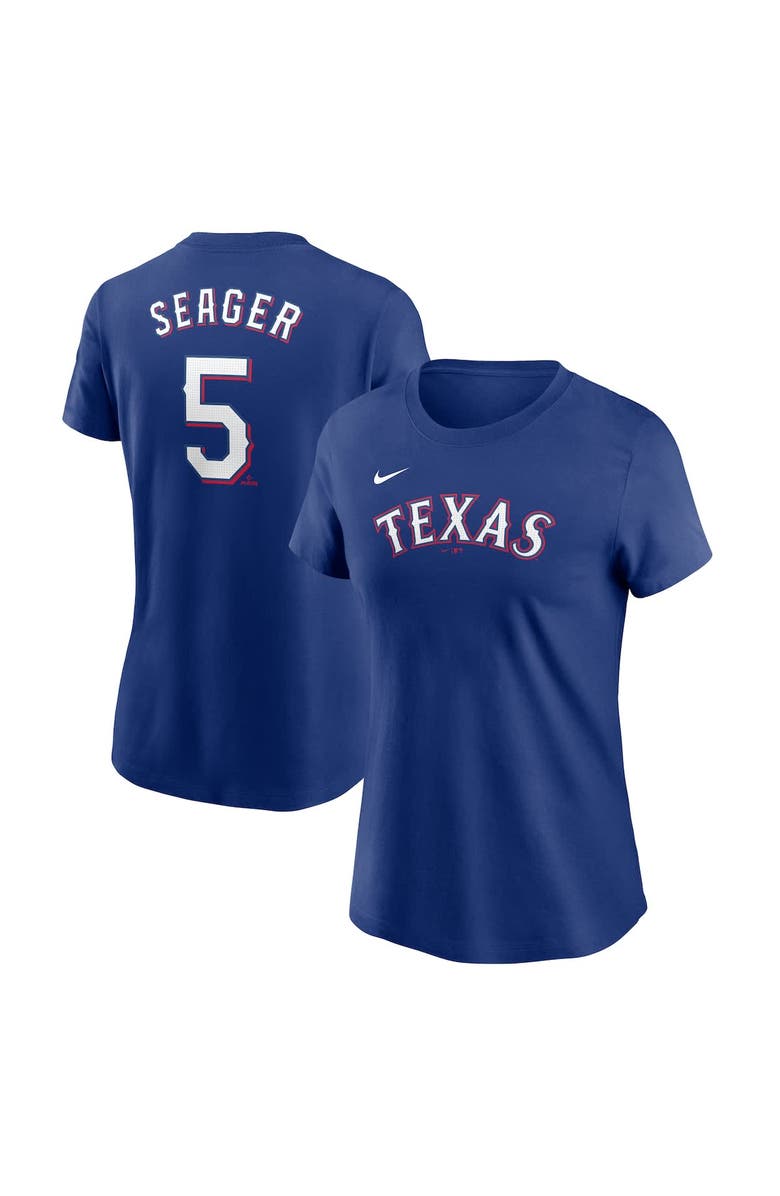Nike Women's Nike Corey Seager Royal Texas Rangers Fuse Name & Number T-Shirt, Alternate, color, Royal