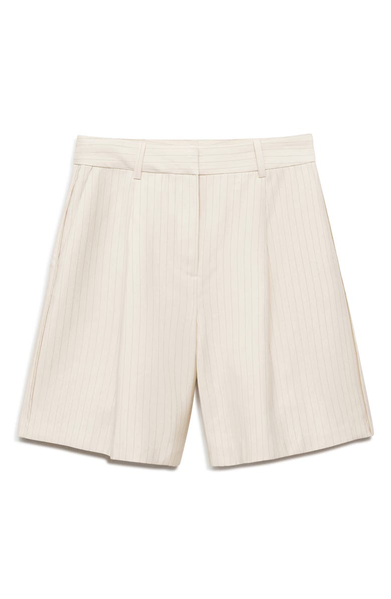 MANGO Stripe Bermuda Shorts, Main, color, 