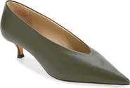 Le Monde Béryl Babouche Kitten Heel Pointed Toe Pump