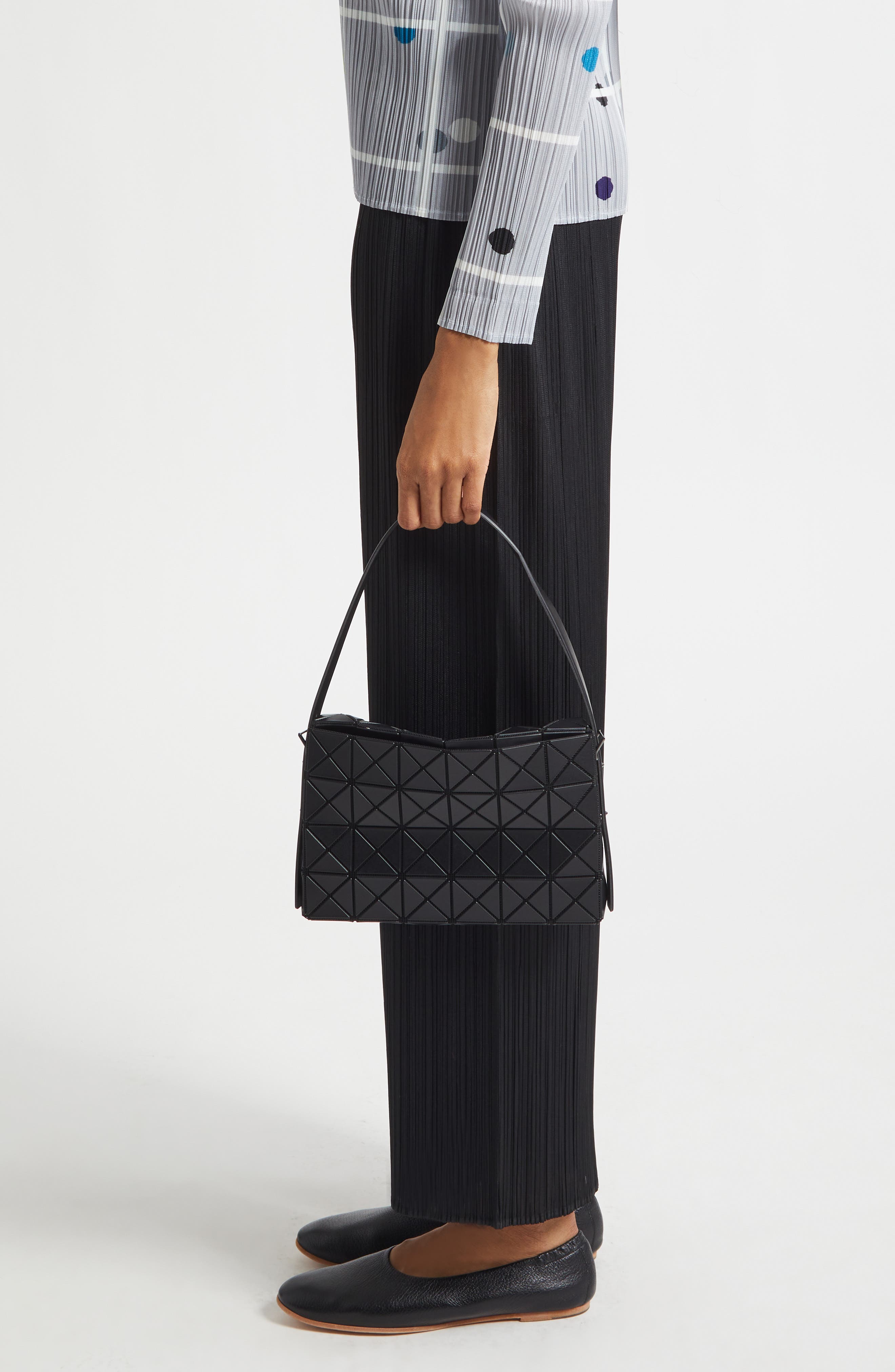 Bao Bao Issey Miyake Prism Shoulder Bag, Alternate, color, Matte Black