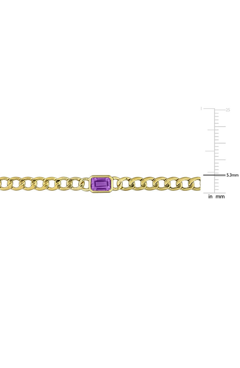 Julianna B. Gemstone Link Bracelet 14K, Alternate, color, Amethyst