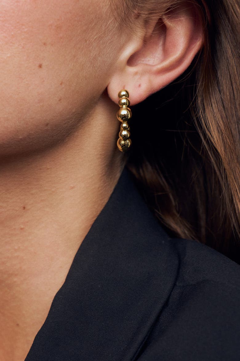 Earrings Bormio Circolo, Alternate, color, 18K Gold Plated