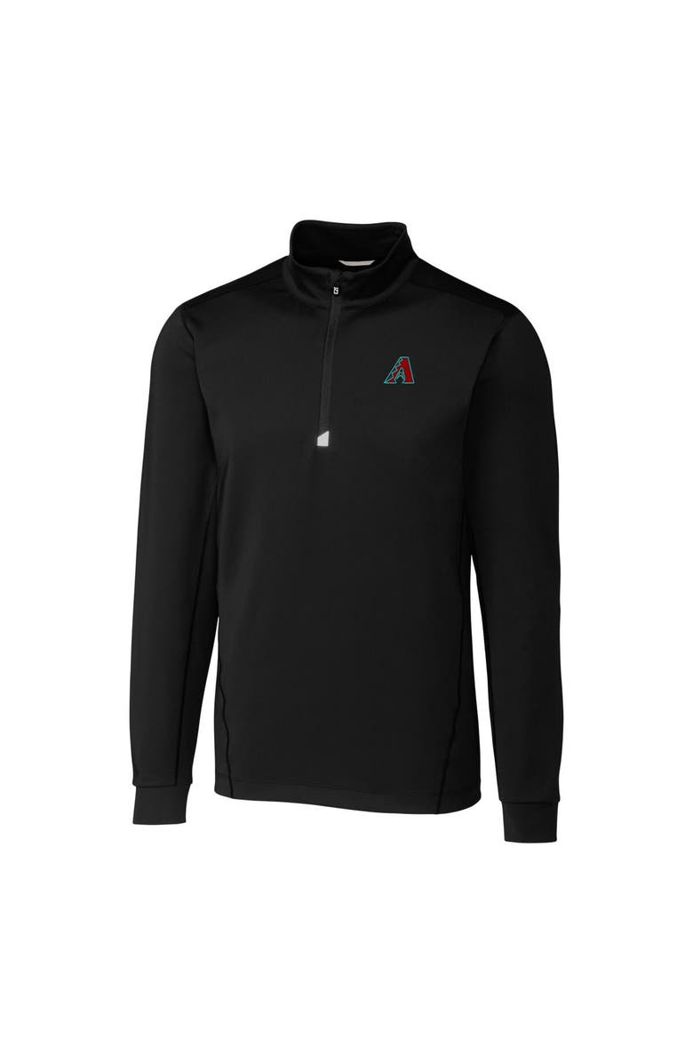 Cutter & Buck Men's Cutter & Buck Black Arizona Diamondbacks Traverse Quarter-Zip Pullover, Alternate, color,