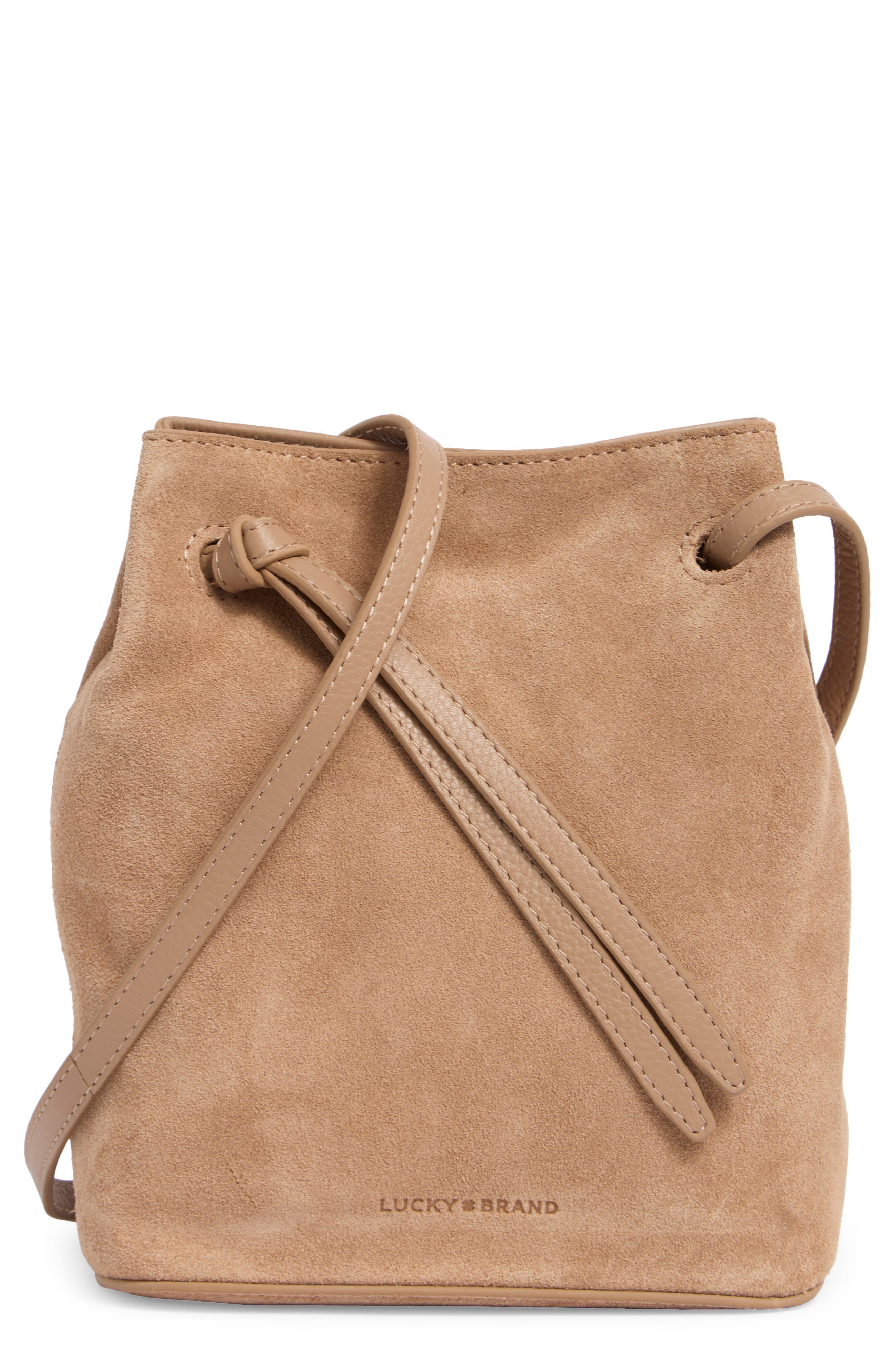 Lucky Brand Aylan Mini Crossbody Bag, Main, color, Tuscanny Suede