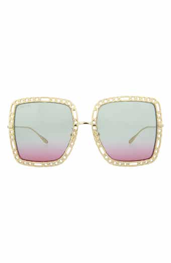 Gucci 57mm Oversize Square Sunglasses