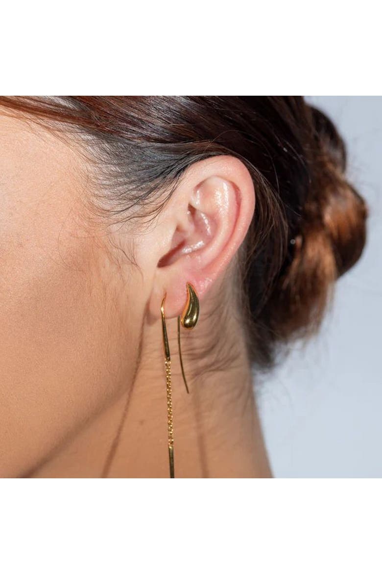 Droplet Studs, Alternate, color, Gold Vermeil
