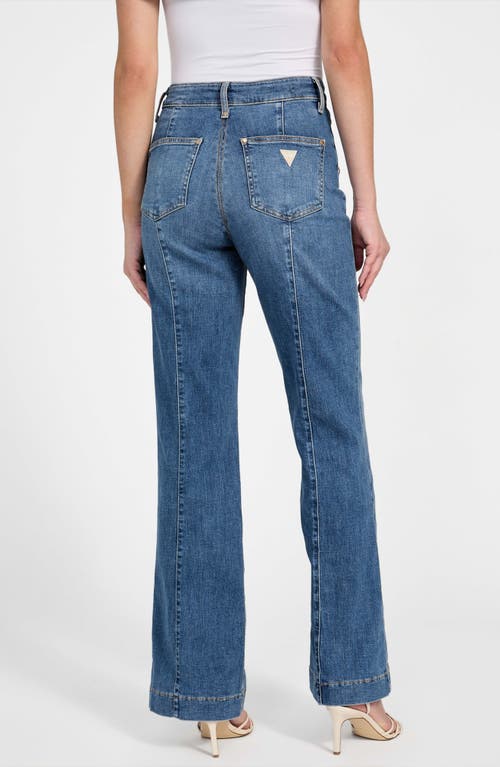 Shop Guess New Faye High Waist Flare Leg Jeans
