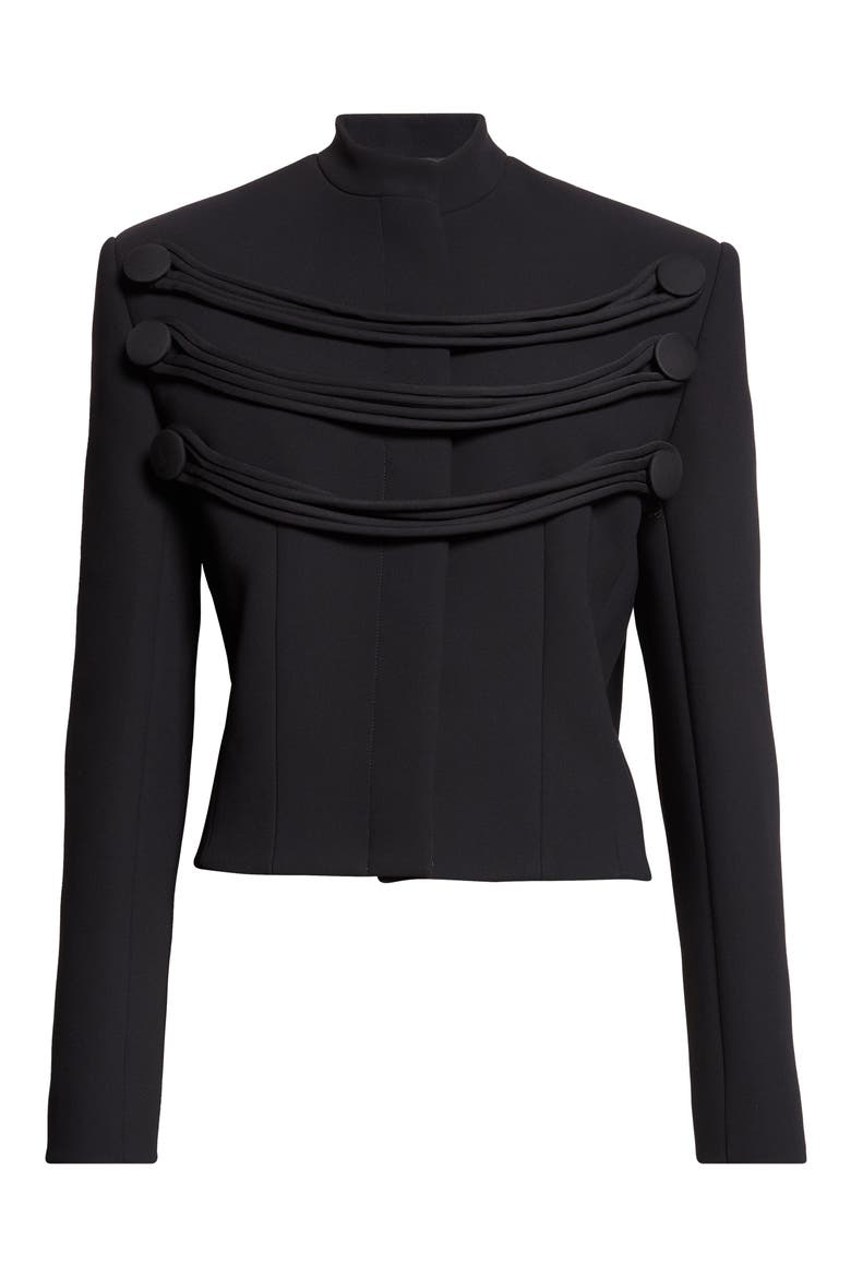 York Cord Embellished Jacket, Main, color, BLACK
