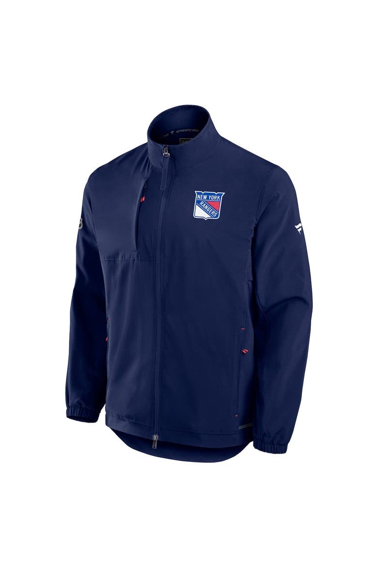 Men's Fanatics Navy New York Rangers Authentic Pro Rink Full-Zip Coaches Jacket, Alternate, color, Navy