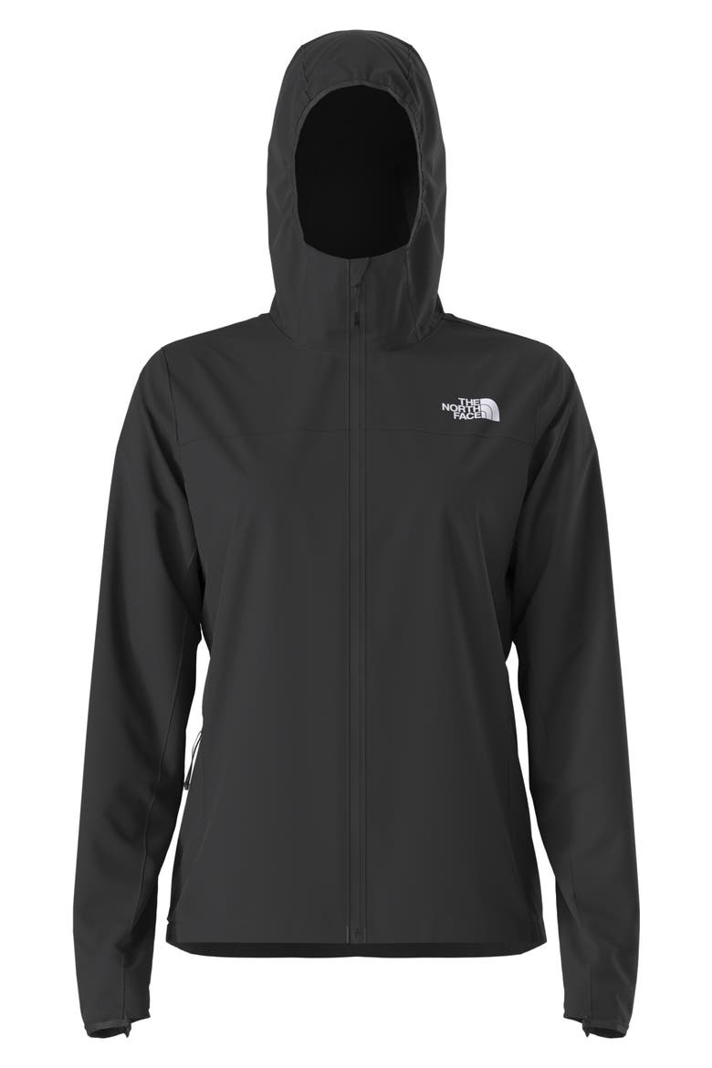 Wind Hooded Jacket, Alternate, color, THE NORTH FACE BLACK