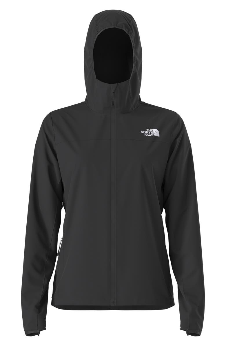 The North Face Wind Hooded Jacket, Alternate, color, The North Face Black