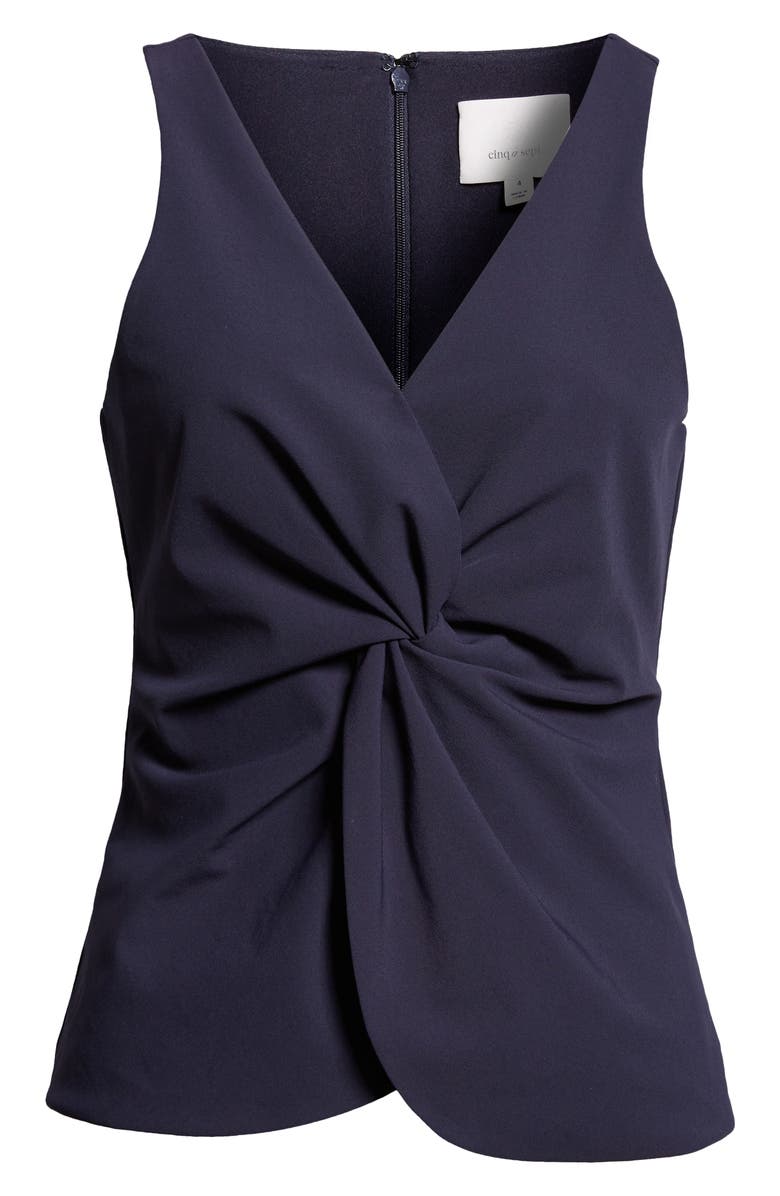 Cinq à Sept Kenna Twist Sleeveless Top, Alternate, color,