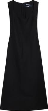 Jacquemus Tablier Linen Blend Midi Dress