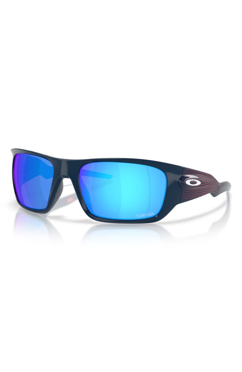 Oakley Masseter 60mm Rectangle Sunglasses, Alternate, color, Team Usa Abyss / Prizm
