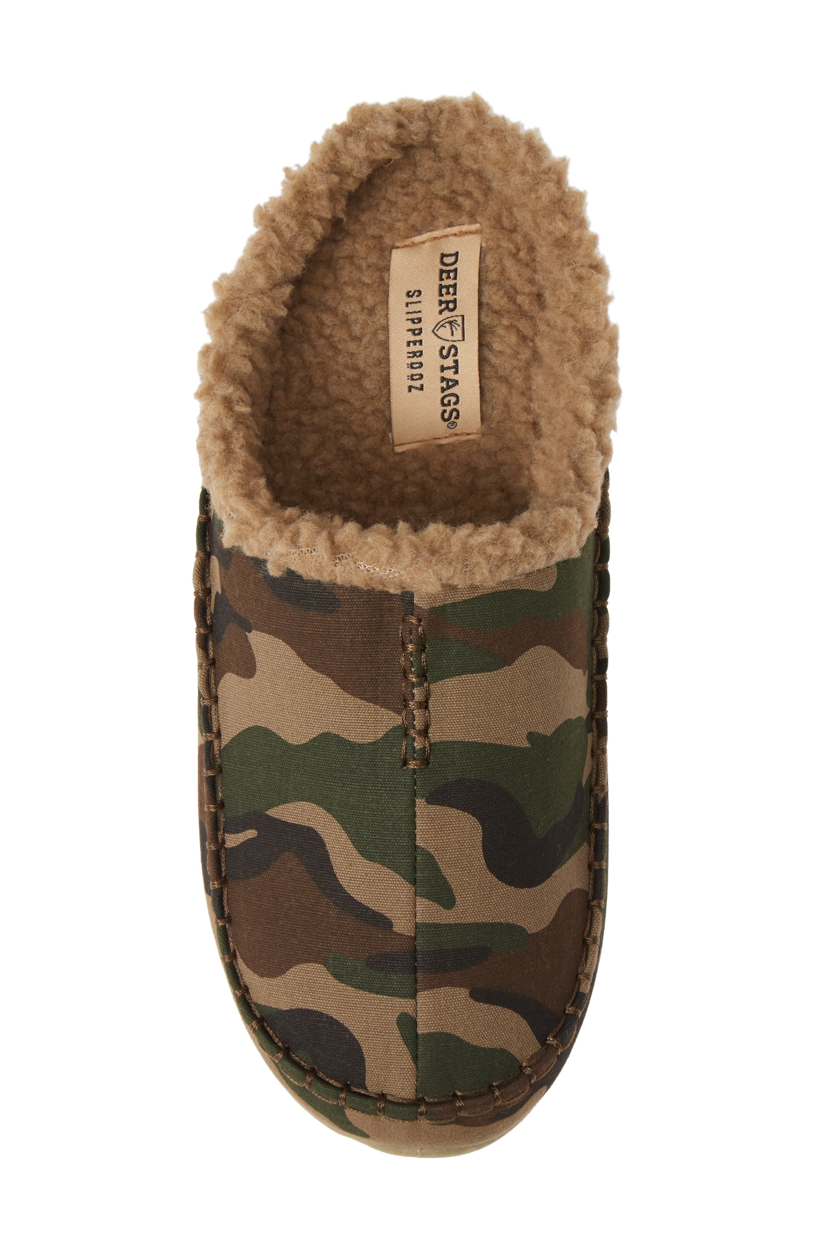 Deer Stags 'Nordic' Slipper, Alternate, color, Camoflauge