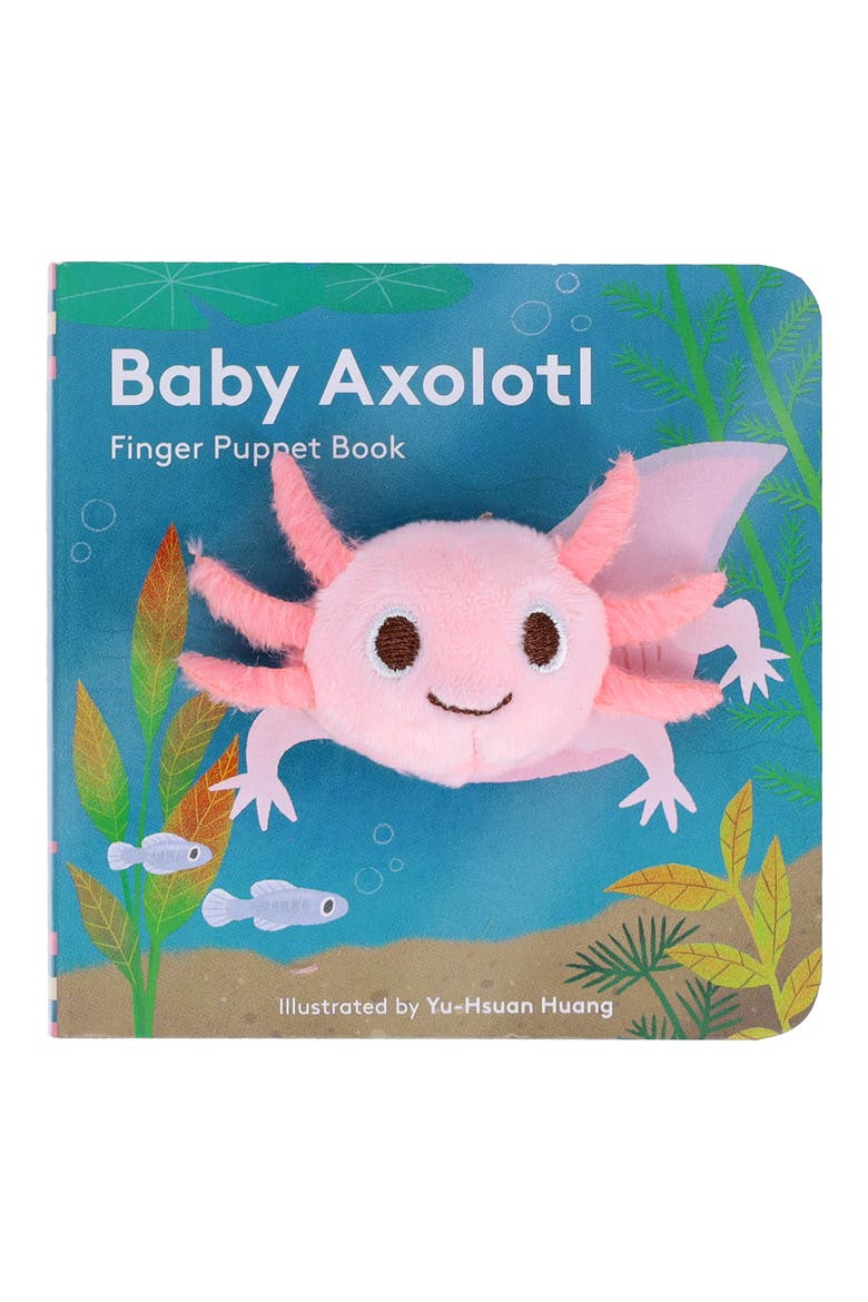 Baby Axolotl Finger Puppet Board Book, Alternate, color, MULTI