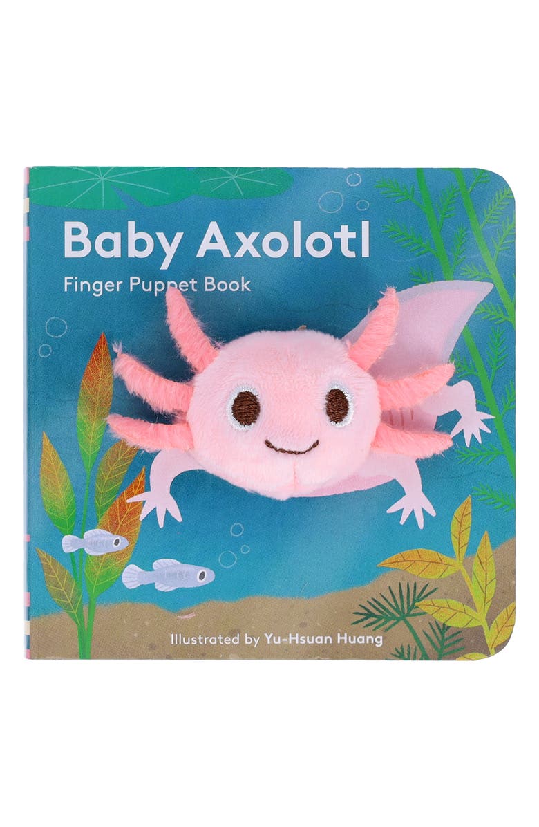 Chronicle Books Baby Axolotl Finger Puppet Board Book, Alternate, color, Multi