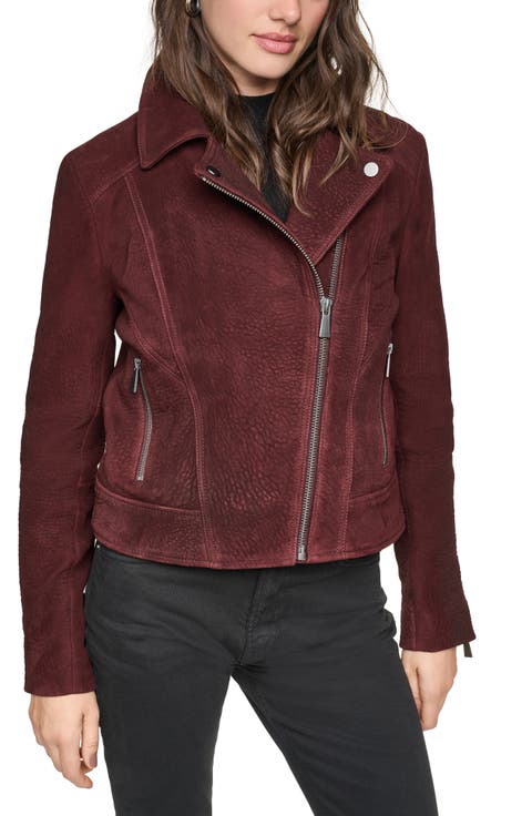 Castile Nubuck Leather Moto Jacket