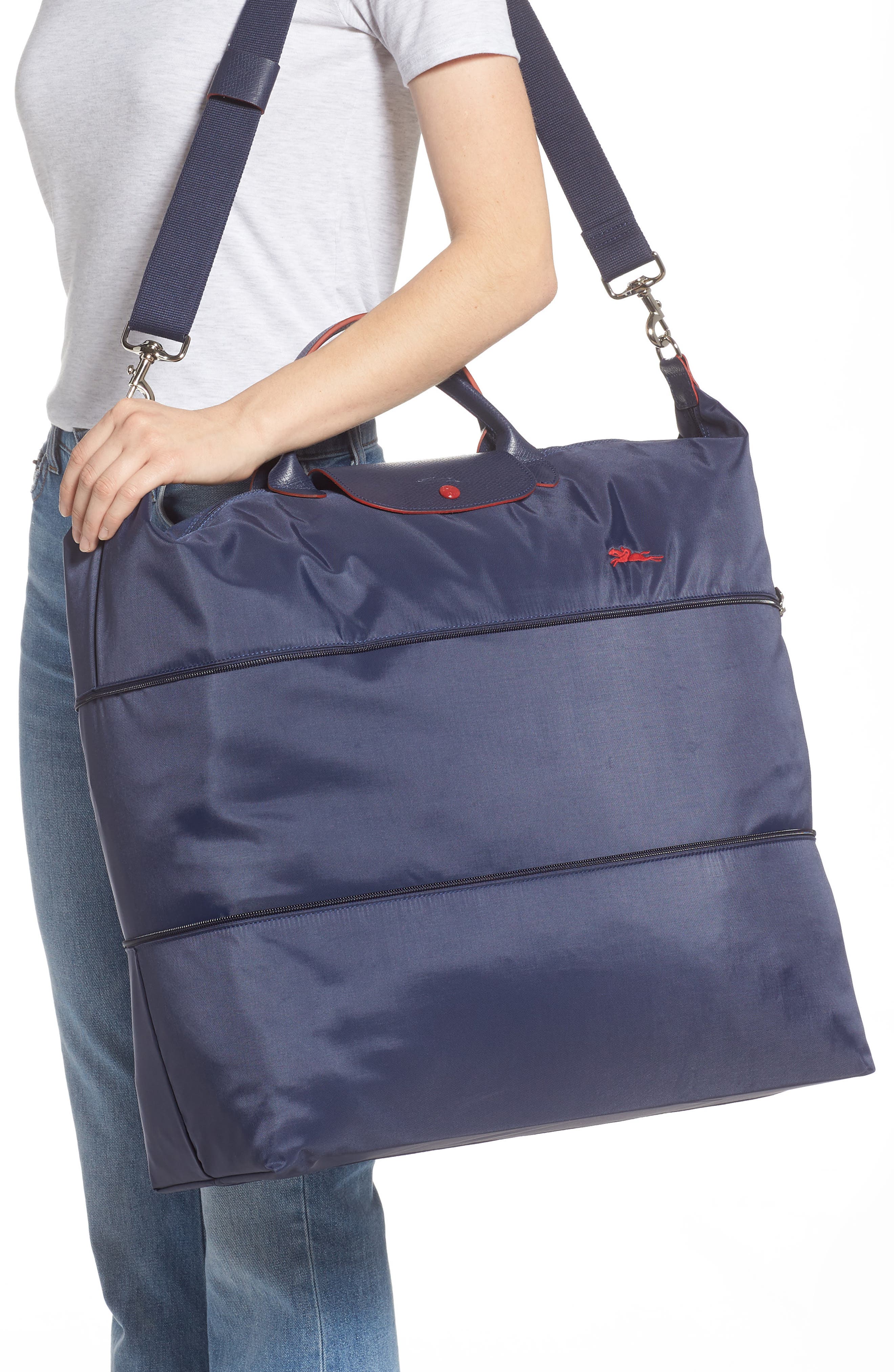 Le Pliage Expandable Nylon Tote, Alternate, color, NAVY