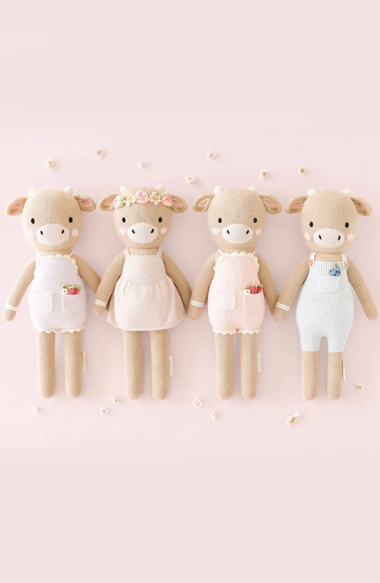 cuddle+kind Amelia the Cow Stuffed Animal, Alternate, color, Pink