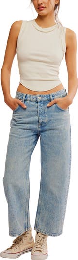 Deep Trance Wide Leg Boyfriend Jeans