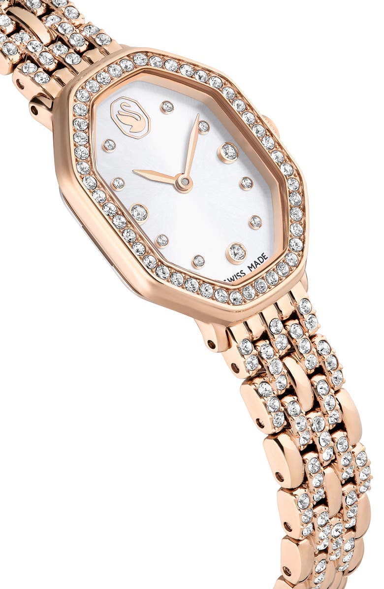 Swarovski Dextera Bracelet Watch, 32mm x 23mm, Alternate, color, Gold