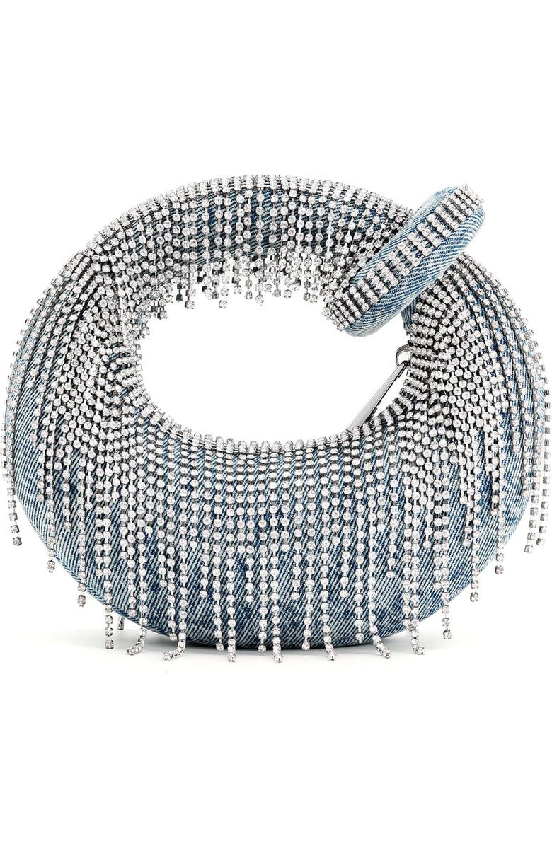 JW PEI Abacus Embellished Denim Top Handle Bag, Alternate, color,