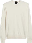 BOSS H-Leno Virgin Wool Crewneck Sweater