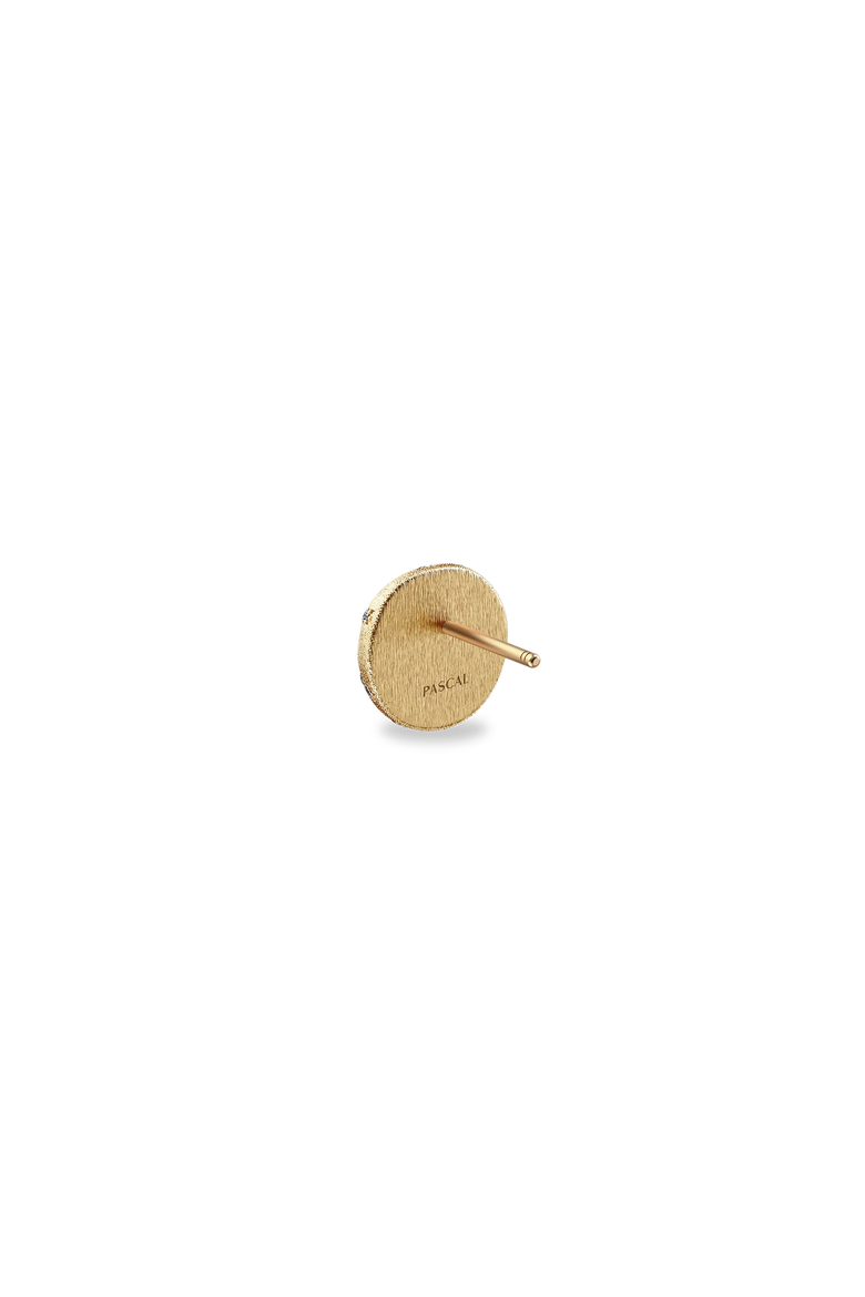 The Basketball Leaking Ball Diamond Pavé Earrings, Alternate, color, Gold / White Diamond