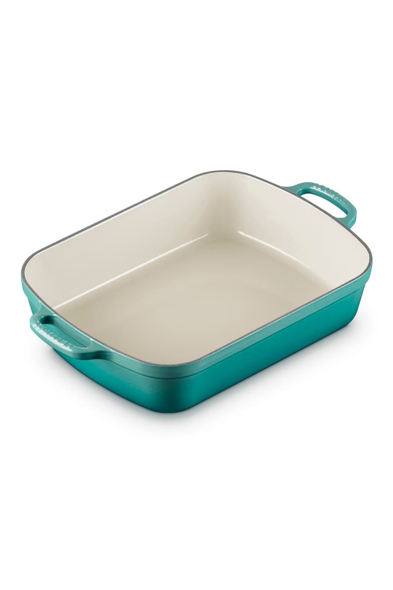Signature Enameled Cast Iron Roaster, Alternate, color, RIVIERA